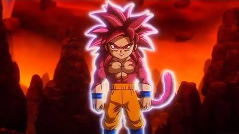 Goku transforms into Super saiyan 4 for the first time |Dragon ball DAIMA