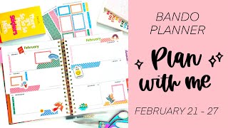Plan with Me // Bando Planner // February 21-27