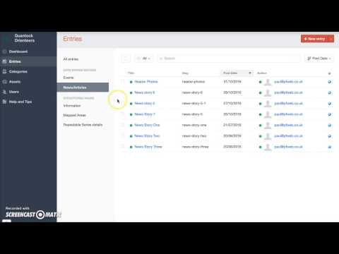 Managing Structured pages (Craft CMS)