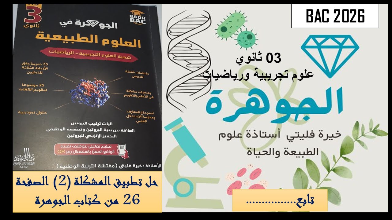 تابع لحل  تطبيق  مراحل تركيب البروتين