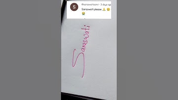 Saraswati name writing #reels #youtube #video #trending #viral #shorts