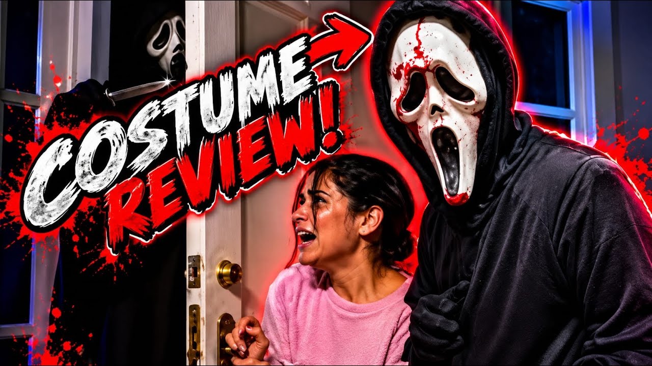 Ghost Face Costume and Bleeding Mask Review 🩸 - YouTube