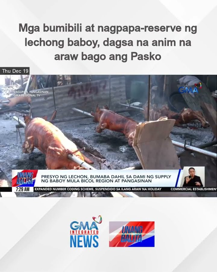 Mga bumibili at nagpapa-reserve ng lechong baboy, dagsa na anim na araw bago... | Unang Balita
