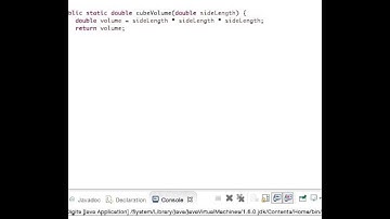 Compute the Volume of a Cube (Java)