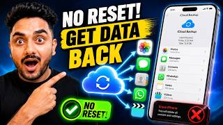 Restore iCloud Backup Without Erasing iPhone Full Tutorial 2026