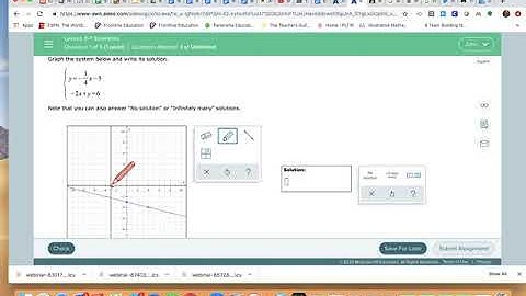IM 3-7 Solve Systems of Equations by Graphing - Examples ALEKs