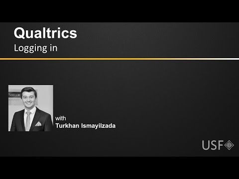 Qualtrics - Logging in