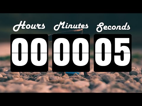 5  SECOND - COUNTDOWN TIMER & ALARM - FULL HD - Nocopyright