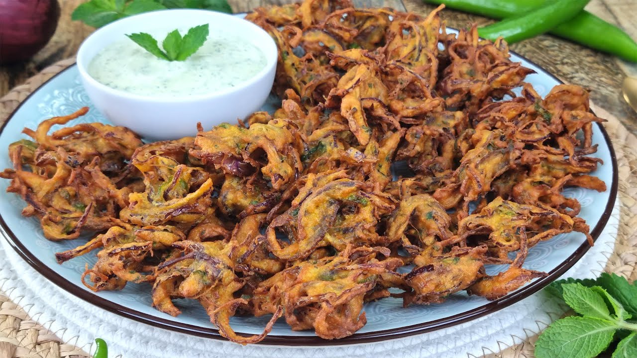 🇮🇳 🧅 ¡El Aperitivo de Cebolla Más Crujiente! Pakora de Cebolla India