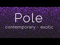 Pole tutorials fr beginner und fortgeschrittene