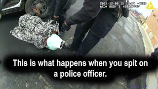 This is what happens when you spit on a Police Officer