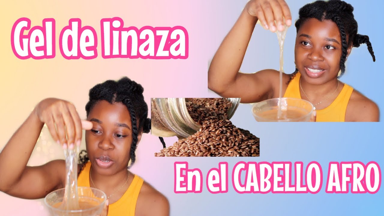 GEL DE LINAZA CASERO PARA CABELLO AFRO RIZADO CÓMO