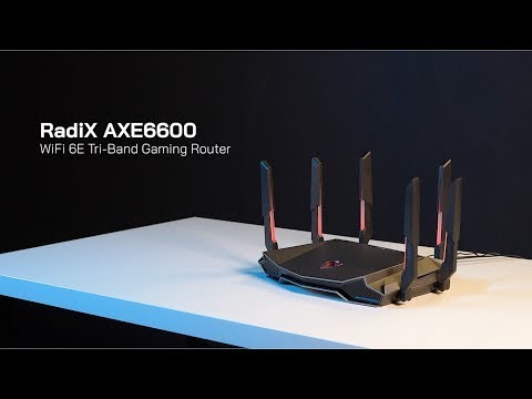 Unboxing du routeur gaming tribande RadiX AXE6600 WiFi 6E 