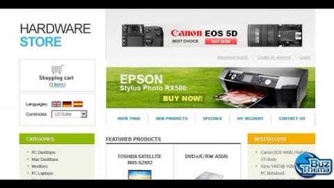 Tutorial Computer Store OsCommerce Template by Buztheme.com