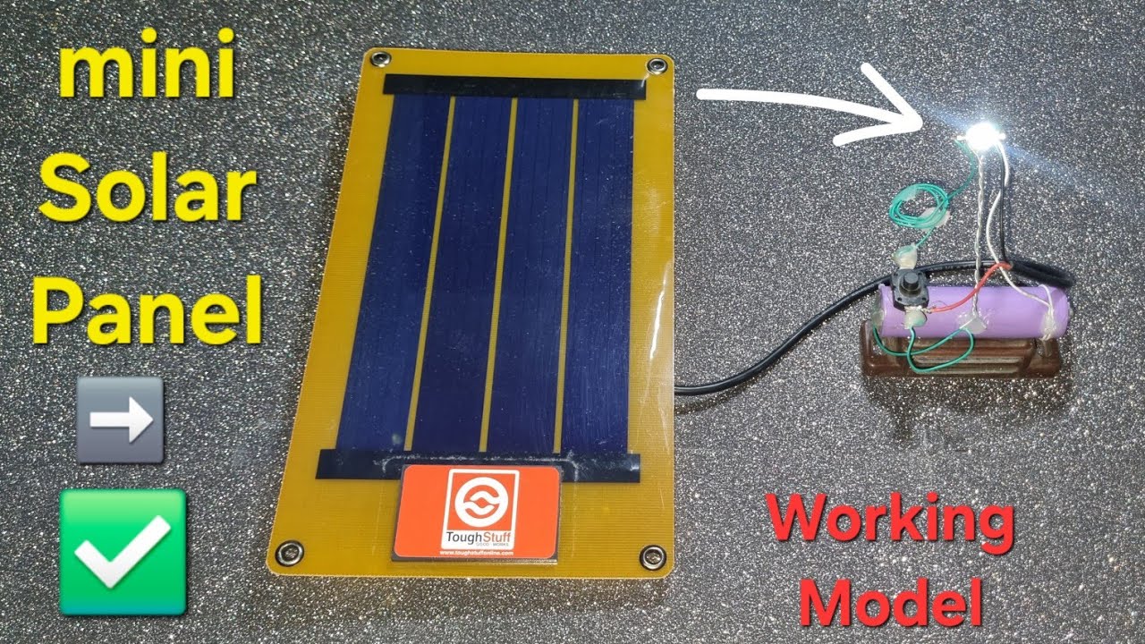 Mini Solar panel Working Model With Tiny light | Free Energy 