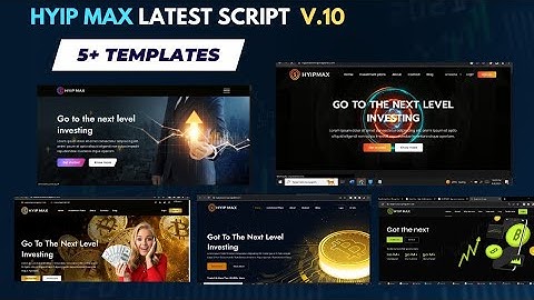 Create Hyip Investment Website With Hyip Max Latest Version 10 Script || Hyip Max App