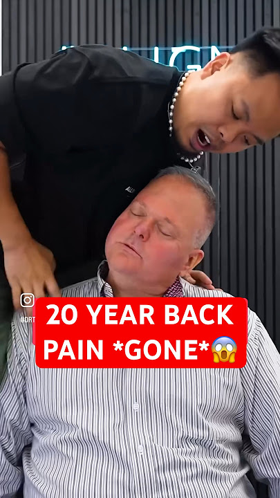 20 YEAR BACK PAIN *GONE*😱 #chiropractic #asmr #trending #shorts