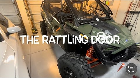 DIY: UTV Rattling door fix - under 10 seconds. Polaris RZR