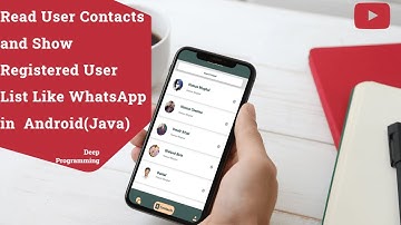 Show contacts which uses our app like WhatsApp in android java(ChatApp Part 7 )