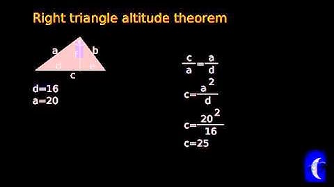 Right triangle altitude theorem [012]