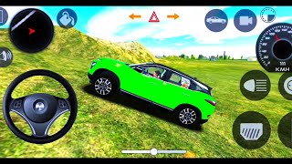 Tata Harrier Green Color Car 💚✨ || Indian Car Simulator3D Game 🤗 || New City Car Gameplay Video 😍