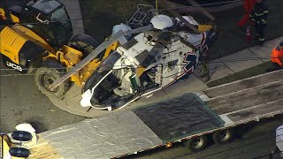 Video shows moment of medical helicopter crash in Drexel Hill, Pa.