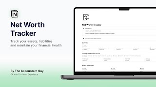 Notion Net Worth Tracker | Personal Finance Tracker in @Notion