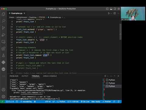 ITS 128 8.2 List Methods