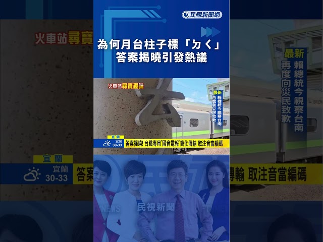 猜猜車站月台柱子為何標「ㄉㄑ」？答案揭曉引發熱議｜民視新聞