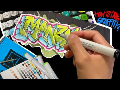 Video: How To Draw Graffiti On A Piece Of Paper