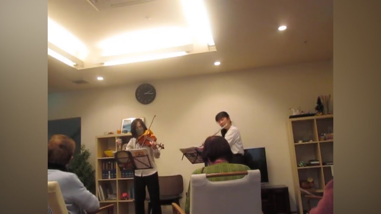 剣母ユニット　冬の北越谷コンサート♪（フルート＆バイオリン）