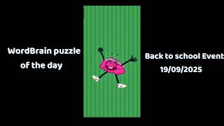 Wordbrain Back to school Event September 19 2025 Answers | Wordbrain Back to school Event 2025 screenshot 3