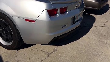 2011 camaro v6 straight pipe before and after