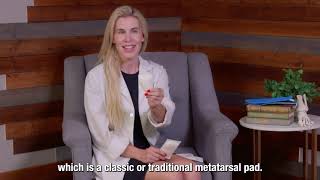 How to use a longitudinal metatarsal arch pad for foot pain