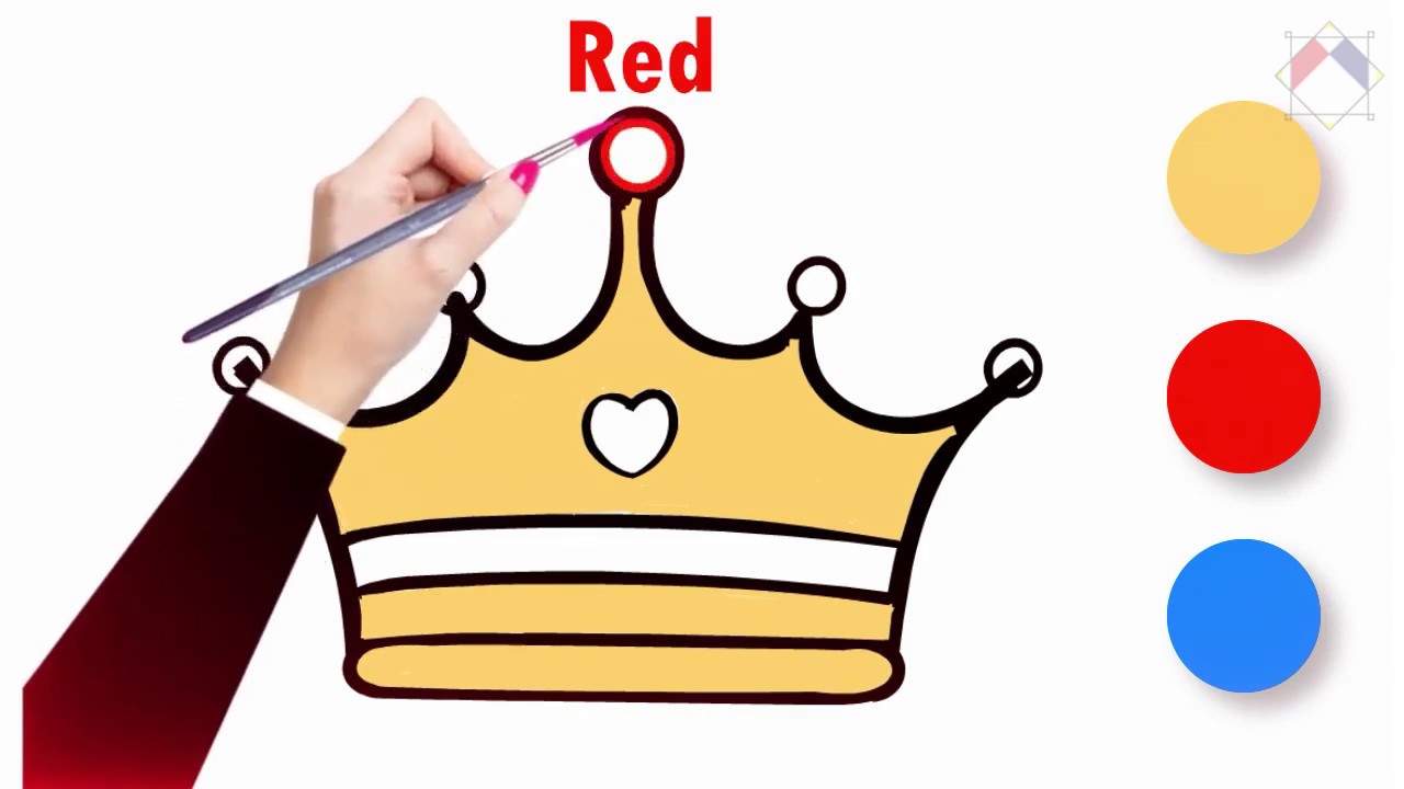 How to draw a princess crown I How to draw a Crown for kids I Easy ...