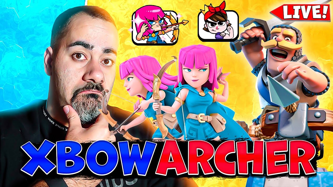 Clash royale league battles with xbow archer ⚔️ Best xbow archer golden
