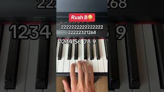 Rush B Easy Piano Tutorial #funny #memes #rushe