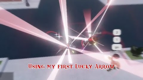 [YBA] Using the Lucky Arrow for the first time | ROBLOX