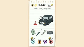 Brain Test Level 257 Help me fix my car please Walkthrough.