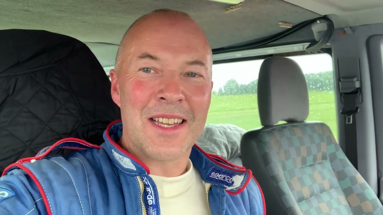 Evo v Cossie battle in the wet Croft Circuit NSSCC round 7&8