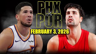 Phoenix Suns Vs Portland Trail Blazers Full Game Highlights February 3, 2026 Nba Season