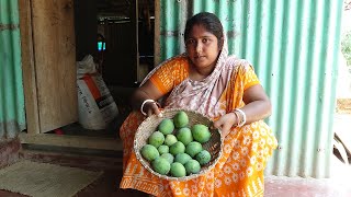 খুব সহজে আমি গ্রাম্য পদ্ধতিতে আমের আচার বানালাম টক জাল আমের আচার রেসিপি # Mango Pickel Recipe