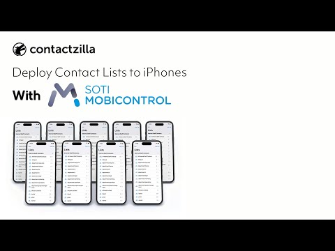 Deploy Contactzilla Contacts to iPhones with SOTI