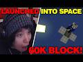 Quackity Was LAUNCHED Into A SPACE (60 000 BLOCK UP)! QSMP 2