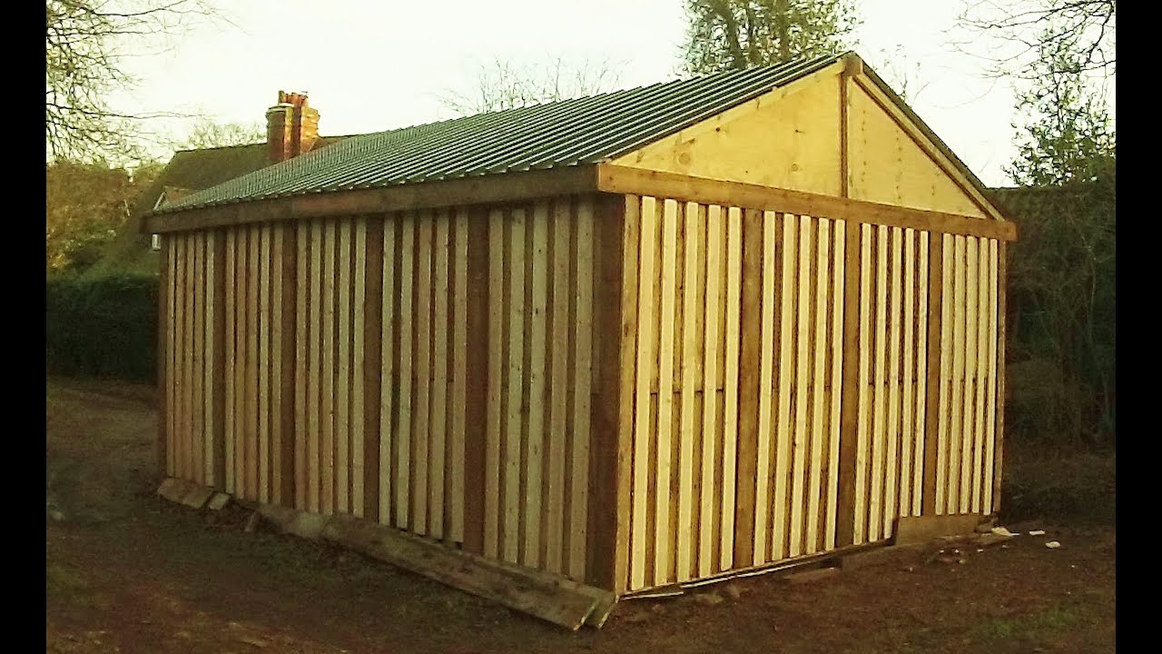 PALLET SHED HOW I BUILT IT Free or Cheap Shed from Recycled