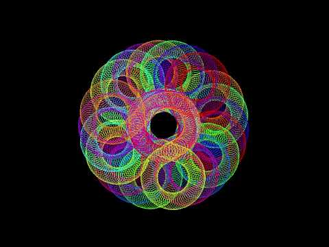 Drawing Spirograph Circle Using Python Turtle.