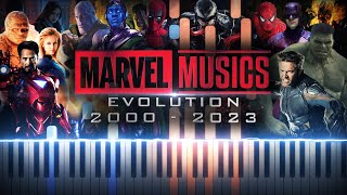 MARVEL EVOLUTION EPIC PIANO MASHUP [2000-2023] from X-Men to Quantumania (Synthesia Piano Tutorial)