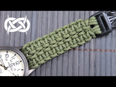 How to make a Wide Solomon Paracord Watch Band 