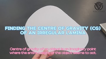 Finding the centre of gravity of an irregular lamina