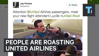 People are roasting United Airlines after a passenger was dragged off a plane